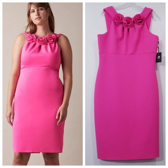 Jason Wu for Kohls Pink Rosette Halter Dress Party Cocktail Holiday - Picture 1 of 14